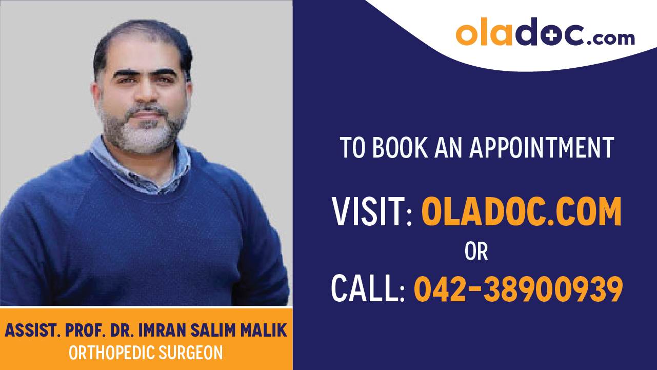 Book appointment with Dr.Imran Salim Malik-best Orthopedic Surgeon in Lahore